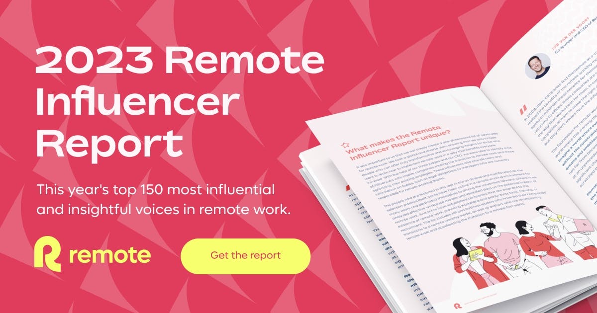 image about Remote Influencer Report 2023